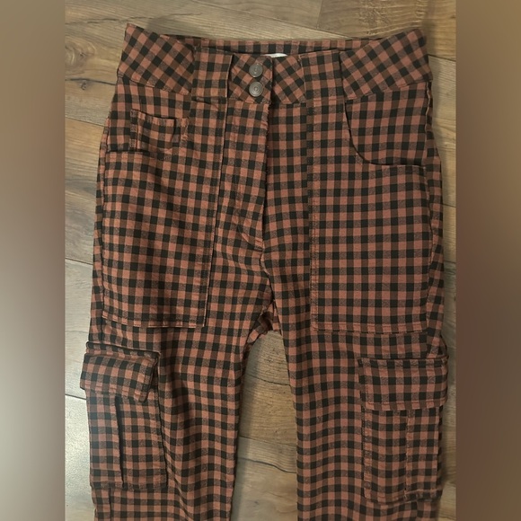 Urban Outfitters “Elaine” Checkered Skinny Cargo Pants | US 2 / UK 6 - Picture 6 of 10